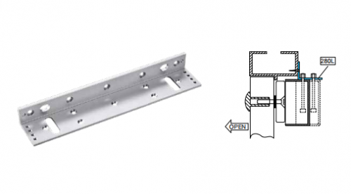 280L 窄边门框电磁锁安装支架